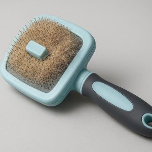 Self Cleaning Slicker Brush for Dogs and Cats Removes Tangles and Loose Fur