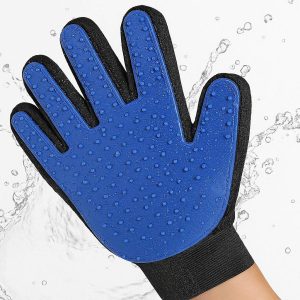 11 Waterproof Pet Hair Remover Glove for Bathing and Deshedding Dogs Cats