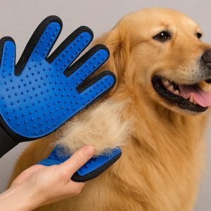 13 Dog Hair Remover Glove for Large Breeds Thick Coats Deshedding and Grooming
