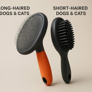 2 Double Sided Pet Brush for Long and Short Haired Dogs and Cats