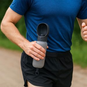 24 Hands Free Dog Water Bottle with Belt Clip for Running and Jogging