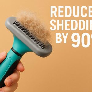 Deshedding Brush for Dogs and Cats Reduces Shedding by 90 Percent