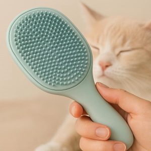 6 Cat Grooming Brush with Soft Bristles Gentle on Sensitive Skin