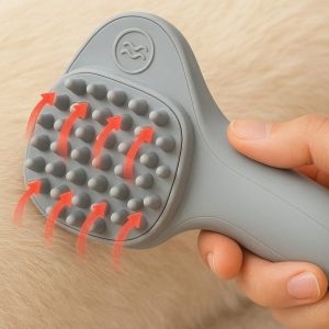 8 Pet Grooming Brush with Massage Function Promotes Circulation and Relaxation
